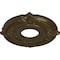 Ekena Millwork Attica Ceiling Medallion (Fits Canopies up to 3 1/2"), Hand-Painted Brass, 12 3/4"OD x 4"ID x 1/2"P CM12ATBRS - alternate 5